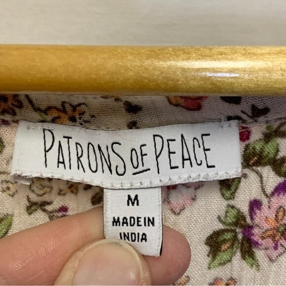 Patrons of Peace Floral Tank Top - Pink and Cream - Picture 6 of 7